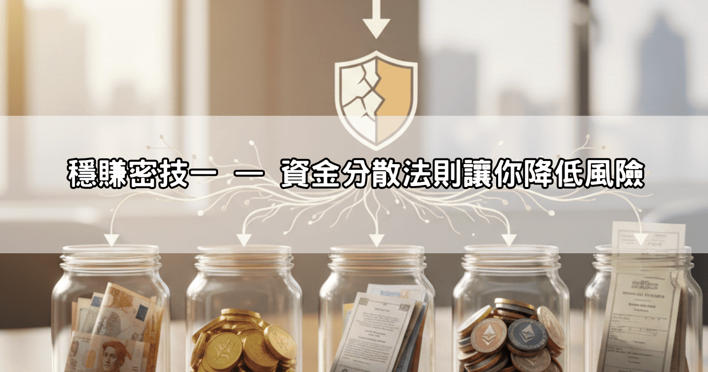 穩賺密技一 — 資金分散法則讓你降低風險
